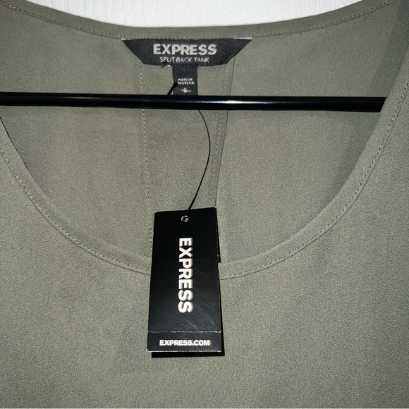 Express Olive Green Women's Tank Top - Picture 3 of 6